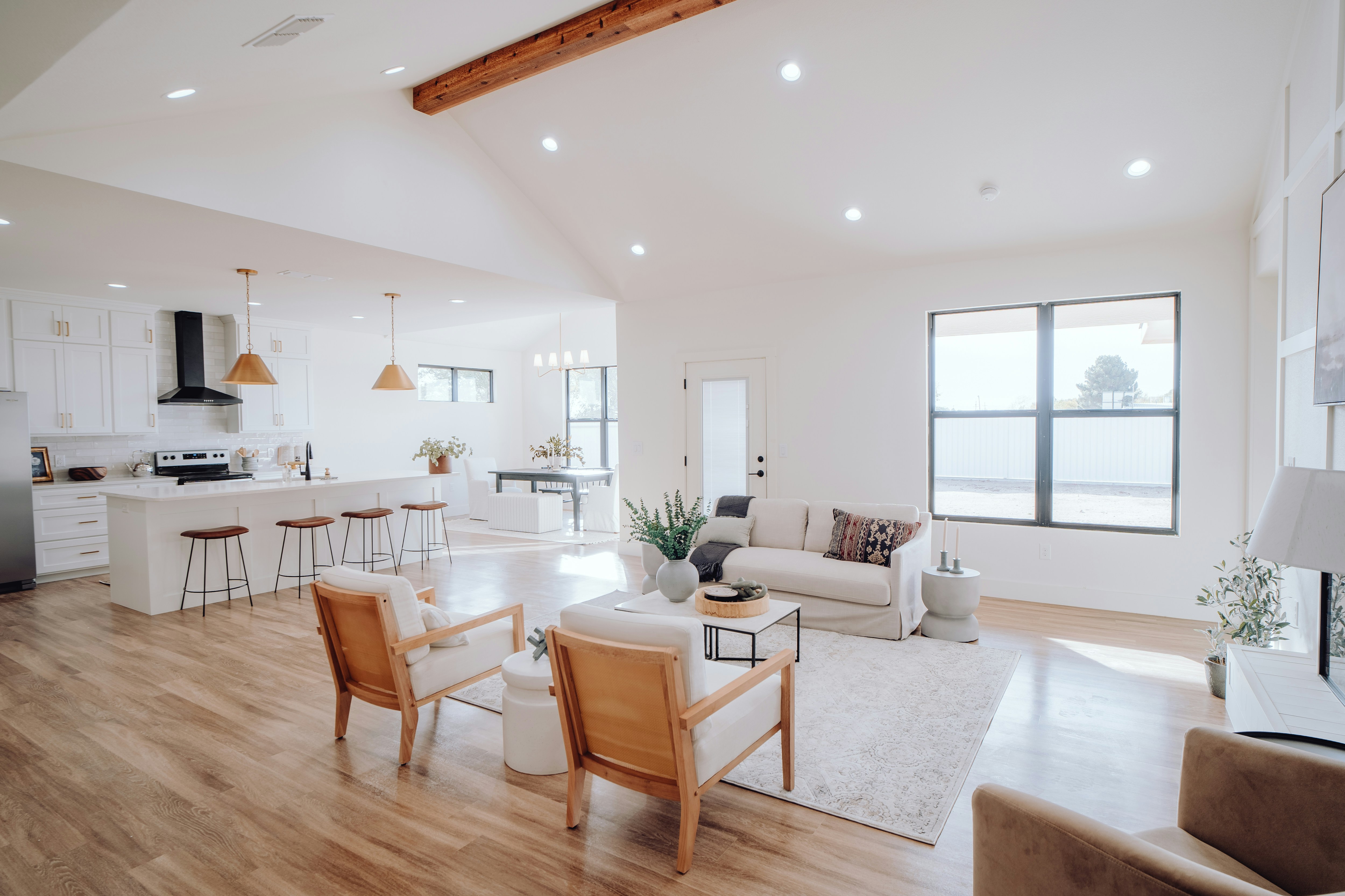 Open plan interior